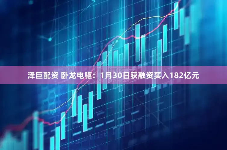 泽巨配资 卧龙电驱:1月30日获融资买入182亿元